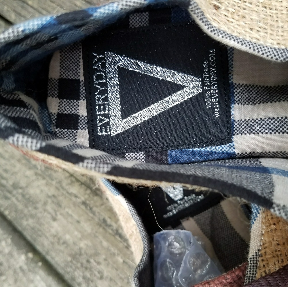 UNISEX Rare Burlap shoes 1980s - Picture 2 of 5